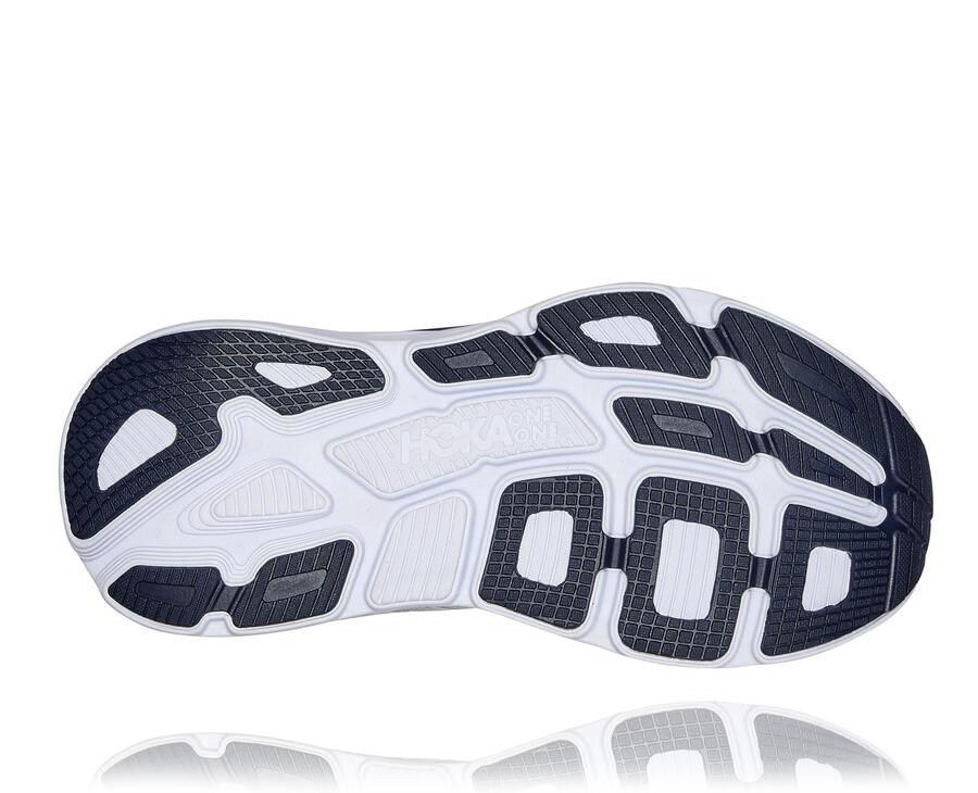 Hoka One One Womens Running Shoes - Bondi 7 - Grey/Black - KYRN79265